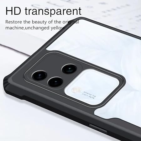 Hybrid Shockproof Transparent Silicone Case for Vivo V30