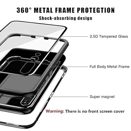 Black Magnetic Back Case for Samsung F41