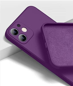 Dark Purple Original Camera Silicone case for Apple iphone 12 Mini