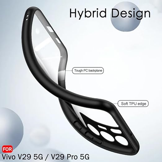 Hybrid Shockproof Transparent Silicone Case for Vivo V29 Pro 5G
