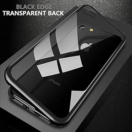 Transparent Magnetic Back Case for Apple iphone 7 Plus