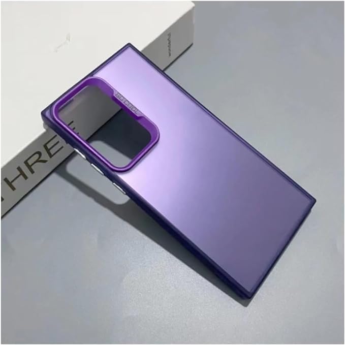 Purple Rgiem Slim Slicone Non-Yellowing Protective Case for Vivo V27