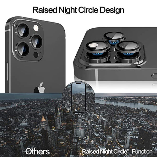 Black Metallic camera ring lens guard for Apple iphone 13 Pro