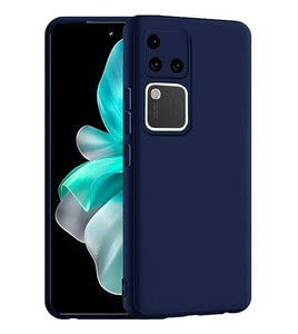 Dark Blue Camera Original Silicone case for Vivo V30 Pro