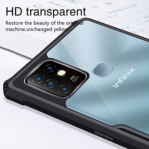 Hybrid Shockproof protective transparent Silicone Case for Infinix Hot 10s