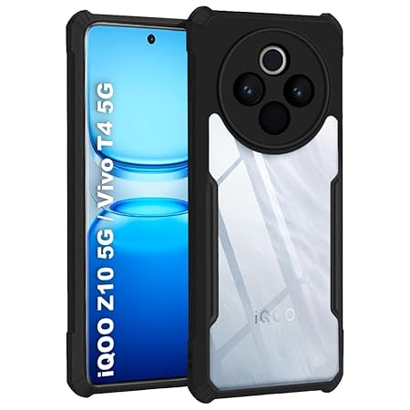 Hybrid Shockproof protective transparent Silicone Case for Vivo T4