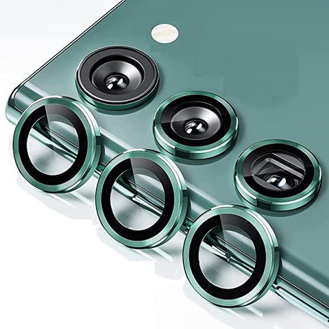 Green Metallic camera ring lens guard for Samsung S24