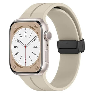 Cream Magnetic Clasp Adjustable Strap For Apple Iwatch (42mm/44mm)