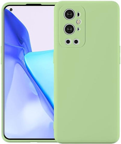 Light Green Camera Original Silicone Case for Oneplus 9 Pro