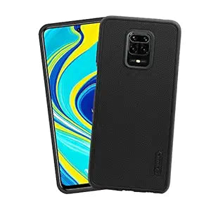 Black Niukin Silicone Case for Redmi Note 9 Pro