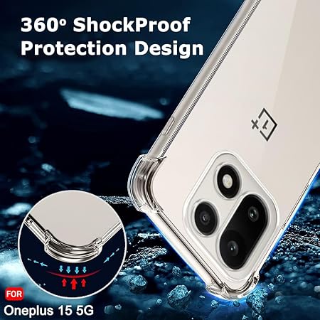 SilicaClear Transparent Silicone Case for Oneplus 15