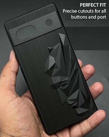 Superhero Engraved logo silicon Case for Google Pixel 7A