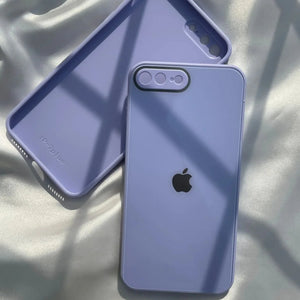 Purple camera Safe mirror case for Apple Iphone 8 Plus