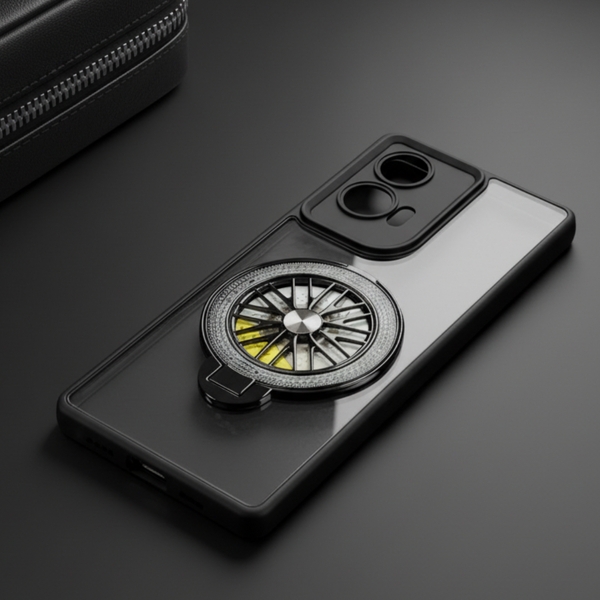 AeroRing Black Transparent  Case for Motorola Edge 50 Fusion