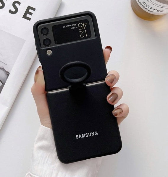 Black Original Silicone case for Samsung Galaxy Z FLIP 4