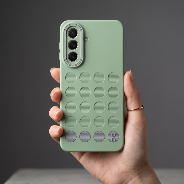 Stack Green (Grey circle) Silicone Case for Samsung M47