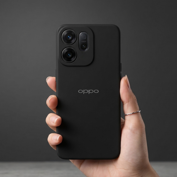 Black Camera Original Silicone case for Oppo Reno 14F
