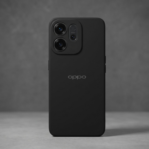 Black Camera Original Silicone case for Oppo Reno 14F
