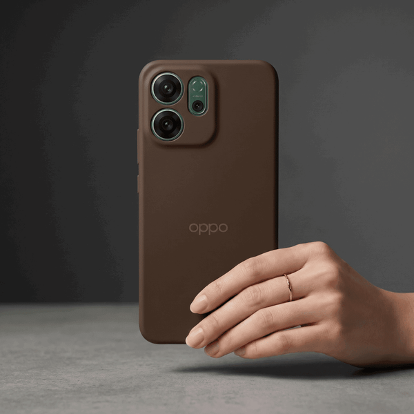 Dark Brown Camera Original Silicone case for Oppo Reno 14F