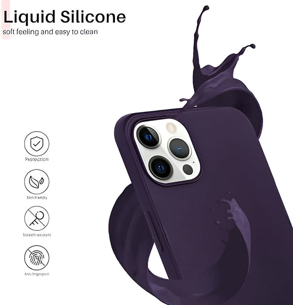 Deep Purple  Original Silicone case for Apple iphone 11 Pro Max