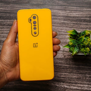 Yellow camera Safe mirror case for Oneplus 7 Pro