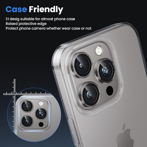 Grey Metallic camera ring lens guard for Apple iphone 16 Pro Max