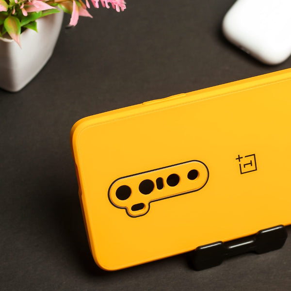 Yellow camera Safe mirror case for Oneplus 7 Pro