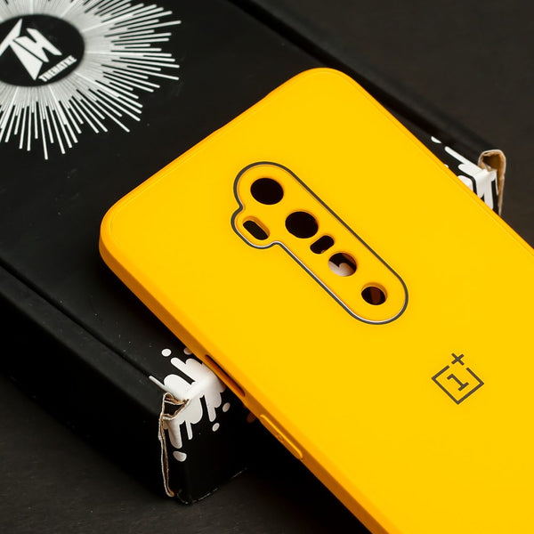 Yellow camera Safe mirror case for Oneplus 7 Pro