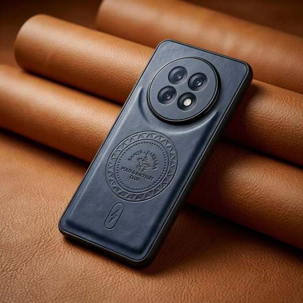 Santa Crest Dark Blue Leather Case for Oppo F31 Pro Plus