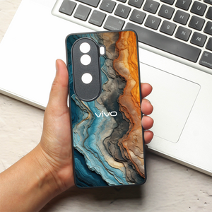Layered Marble metal back case for Vivo V40e