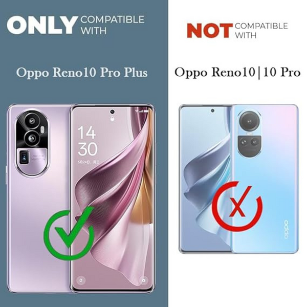 SilicaClear Transparent Silicone Case for Oppo Reno 10 Pro Plus