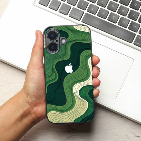Greenstorm metal back case for Apple Iphone 17