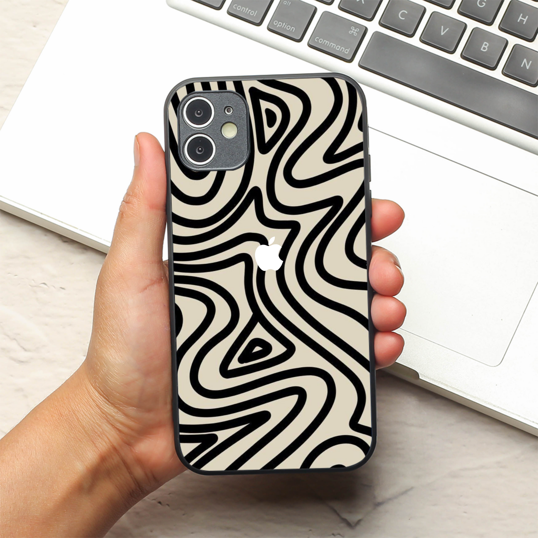 Zebra Flow metal back case for Apple Iphone 12