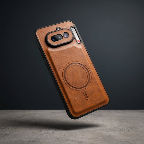 Crest Brown Leather Case for Nothing Phone 4a