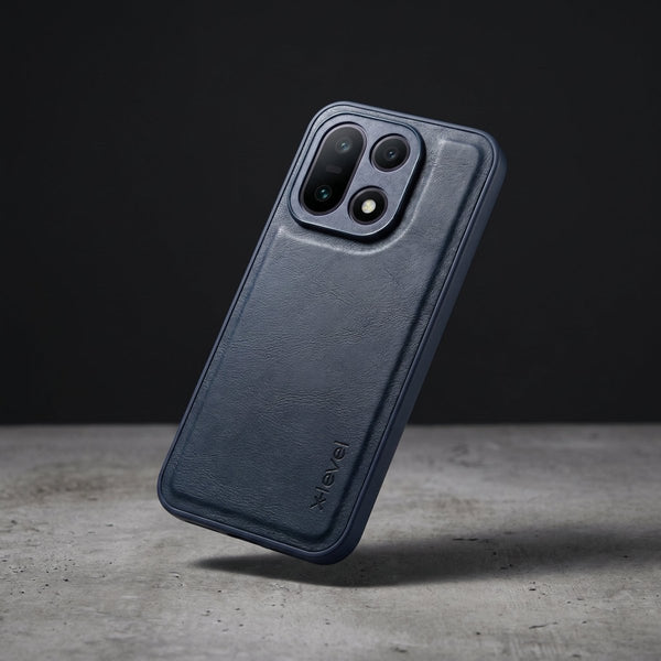 X-LEVEL Blue Leather Case for Oneplus 15