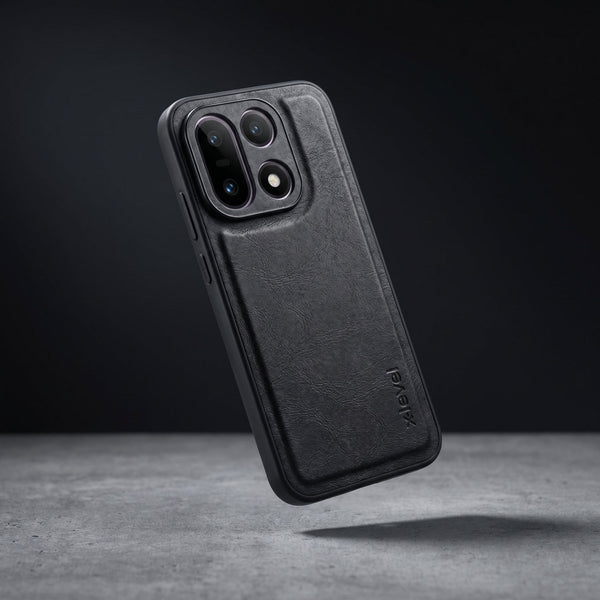 X-LEVEL Black  Leather Case for Oneplus 15