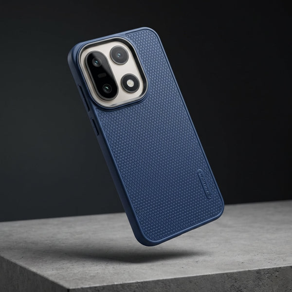 Blue DRAVIK Texture Silicone Case for Oneplus 15