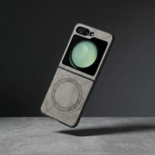 Grey Shadow Leather Case for Samsung Galaxy Z FLIP 5
