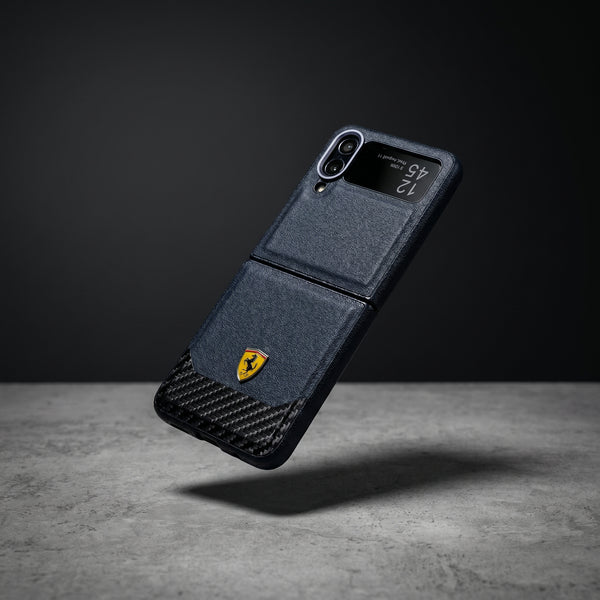 Ferra 1 Black Leather Case for Samsung Galaxy Z FLIP 4
