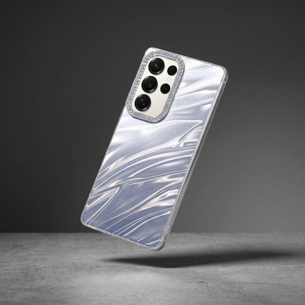 Silver Ripple Case for Samsung S25 Ultra