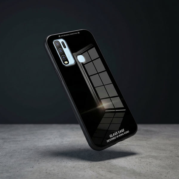 Black Glass case for Vivo Y50