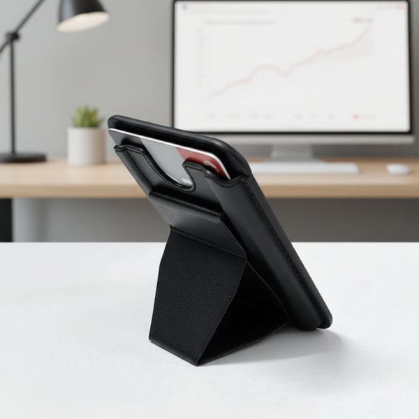 Sticky Mobile Wallet With Stand (Compatible For Only Android)