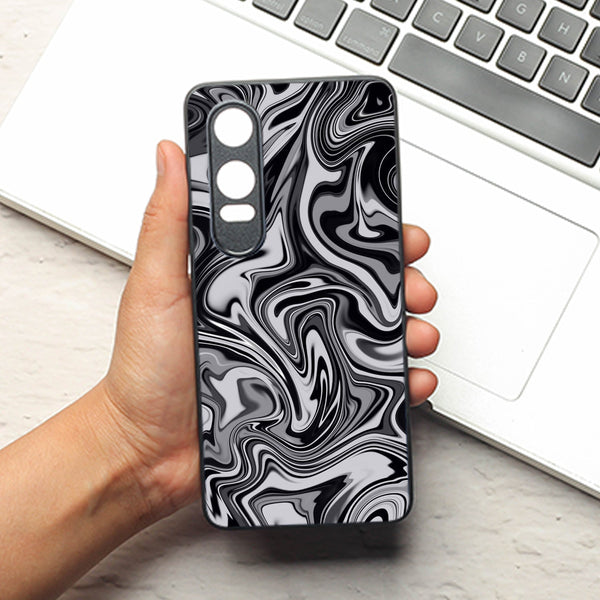 Blackout Marble metal back case for Oneplus Nord CE 4 Lite
