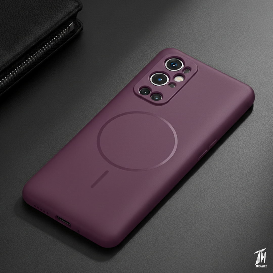 CAVEN Dark Pink Silicone case for Oneplus 9 Pro