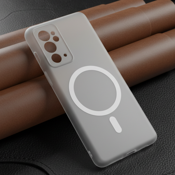 White Paper Matte Magsafe Case for Oneplus 9RT