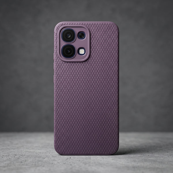 Deep Purple Line Wave Silicone Case for Oppo F31