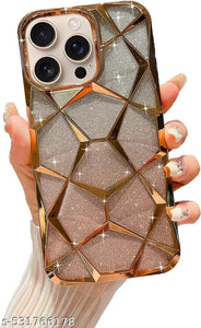 Dazzle Gold Silicone case for Apple iphone 14 Pro