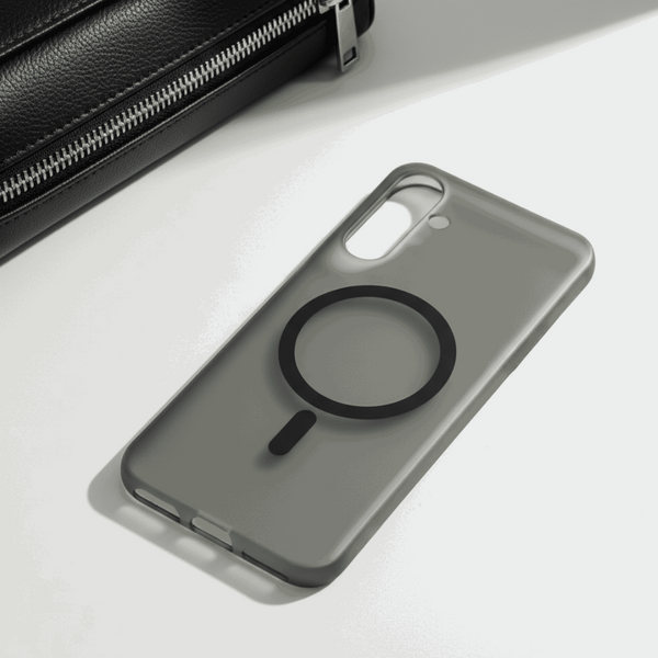 Black Paper Matte Magsafe Case for Samsung A56