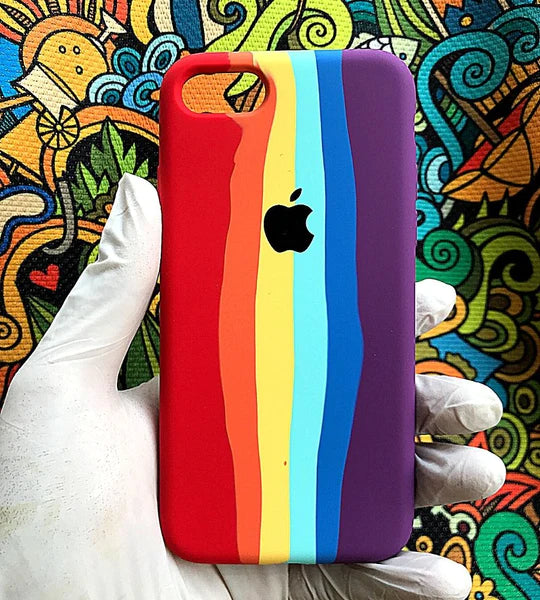 Rainbow Silicone Case for Apple iphone 8