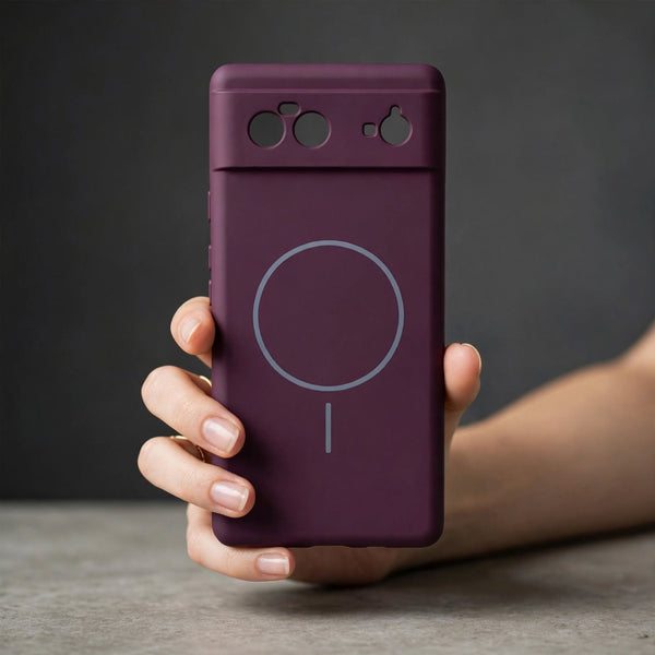 CAVEN Dark Pink Silicone case for Google Pixel 6